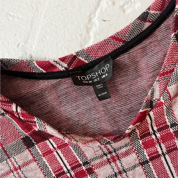 TOPSHOP plaid shirt and skirt set - Picture 4 of 5